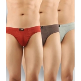 Solo - Multicolor Cotton Mens Briefs ( Pack of 3 ) - 85