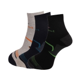 Dollar Socks Multi Casual Ankle Length Socks Pack of 3 - Multi