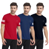 FTX Men Solid Round Neck Tshirt Pack Of 3