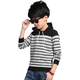 FORCE Kids Cotton hooded Tshirt Black::Grey 15-16 Years - None