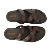 Aerowalk - Brown Mens Thong Flip Flop - None