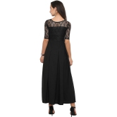 Sheetal associates - Black Crepe Women's Gown ( Pack of 1 ) - None