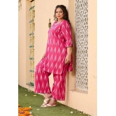 PrettyPlus by Desinoor.com Pink Printed Palazzo Top Set - None