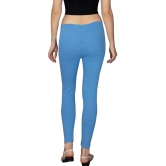 KARARO JEGGINGS - Cotton Blend Skinny Fit Light Blue Womens Jeggings ( Pack of 3 ) - None