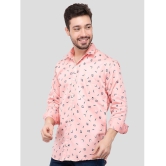 YHA - Peach 100% Cotton Regular Fit Mens Casual Shirt ( Pack of 1 ) - None