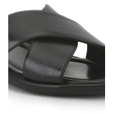 Liberty - Black Men's Leather Slipper - None