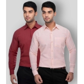 DESHBANDHU DBK - Multicolor Cotton Regular Fit Mens Formal Shirt (Pack of 2) - None