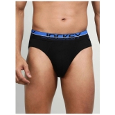 Jockey FP02 Men Super Combed Cotton Rib Solid Brief with Ultrasoft Waistband - Black (Pack of 2) - None