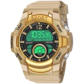 Hala Beige Resin Digital Mens Watch