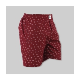 Supersquad Pack of 1 Cotton Mens Boxer- ( Burgandy ) - None