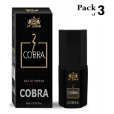 ST.JOHN Cobra Perfume Long Lasting Pocket Perfume For Men 10ml Each (30ml) - Pack of 3