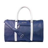 Man Arden - Blue Leather Duffle Bag - Onesize