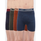 Dollar lehar Multicolor Combed Cotton Cotton Mens Trunks ( Pack of 4 ) - None