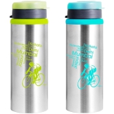 Home Lane JONY SPORTY Silver Water Bottle 750 mL ( Set of 2 ) - Silver