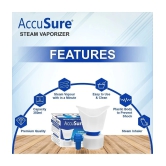 AccuSure Facial 2 In 1 Steamer Inhaler Vaporizer for Adults/Kids - Face, Nose, Cold, Cough & Sinus