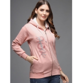 eWools.in Cotton Blend Women''s Hooded Sweatshirt ( Pink ) - None