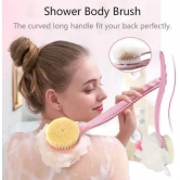 Bath Brush with 2-in-1 Bristles and Loofah