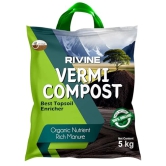 RIVINE Organic Vermicompost Fertilizer Manure for Plants | Vermi Compost for Plant Manure 5 KG (Pack of 1)