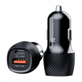 Portronics Car Mobile Charger Car Power 17 Black