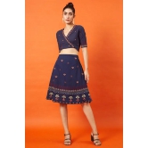 Okhai Sultana Kutch Embroidered Pure Cotton Skirt-XS