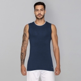 Activo Combed Cotton Gym Vest Estate Blue XXL