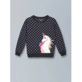 PLUM TREE Girls Cotton Blend Sweatshirt ( Navy ) - None