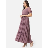 ALL WAYS YOU - Purple Georgette Womens Gown ( Pack of 1 ) - None