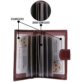 Tough - Leather Card Holder ( Pack of 1 ) - Maroon