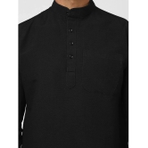 DESHBANDHU DBK - Black Cotton Mens Regular Kurta ( Pack of 1 ) - None