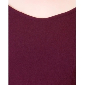 Addyvero Cotton Lycra Maroon Regular Dress - - XL