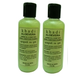 Khadi Herbal Aloevera shampoo + Conditioner 210 ml - Pack of 2