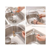 Stainless Steel Drain Cleaner 90cm Kitchen Bath Rod Hair Drain Pipe Cleaning Spring Stick