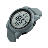 Rhonium Light Grey Silicon Digital Mens Watch