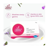 alite Anti Acne Soap (2x75g)+ Anti Acne Facewash with Charcoal (2x70g) for Acne Free Skin - Combo