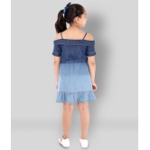 Naughty Ninos - Blue Denim Girl's A-line Dress ( Pack of 1 ) - None