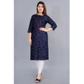 Smien - Blue Rayon Womens Straight Kurti ( Pack of 1 ) - None