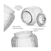 Treo By Milton Pot Jar With Glass Lid, Set of 2, 670 ml Each, Transparent | Air Tight | Storage Jar | Kitchen Organiser | Modular | Dishwasher Safe - Transparent