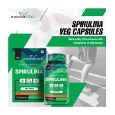 NourishVitals Spirulina Pure Herbs, 500 mg Spirulina Extract, Naturally Vitamins Rich, 60 Veg Capsules