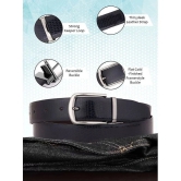 Loopa - Black Faux Leather Mens Formal Belt ( Pack of 1 ) - None