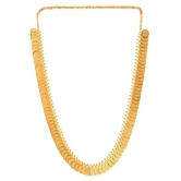 Zeneme Alloy Golden Contemporary Contemporary/Fashion Gold Plated Necklace set Combo - Golden