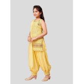 Aarika Yellow Georgette Girls Patiala Kurta Set ( Pack of 1 ) - None