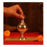 ServDharm Brass Table Diya - Pack of 1