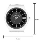 Versatile - White Leather Analog Mens Watch