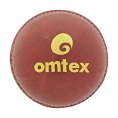 Omtex Red Rubber Cricket Ball ( Pack of 3 ) - M(Youth)