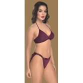 Madam Cotton Blend Non Padded Womens Everyday Bra ( Wine ) - None