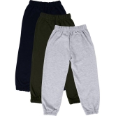 Cremlin Clothing - Multi Cotton Blend Boys Trackpant ( Pack of 3 ) - None