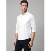 UrbanMark Cotton Blend Slim Fit Solids Full Sleeves Mens Casual Shirt - White ( Pack of 1 ) - None
