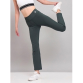 Technosport Olive Green Polyester Womens Gym Trackpants ( Pack of 1 ) - None