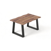 Artisan Roast Soild Wood with metal legs center/coffee table by Orchid Homez