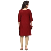 Aarika Girls Cotton Kurti ( Pack of 1 , Maroon ) - None